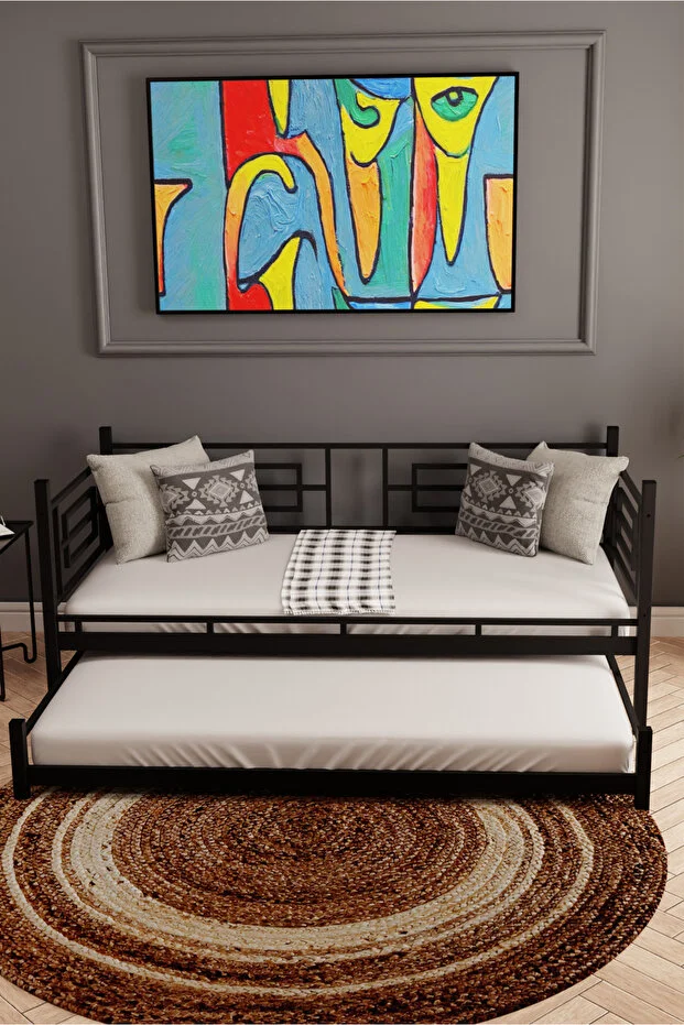 Larissa Daybed Sedir Karyola Siyah